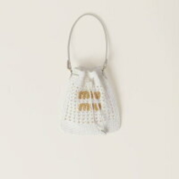 Miu Miu Handbags - Miu Miu Woven Bag White